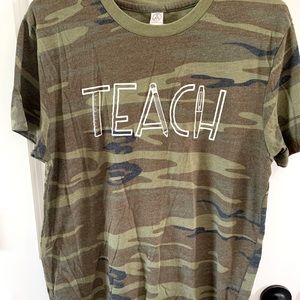 Camouflage TEACH Teacher Shirt